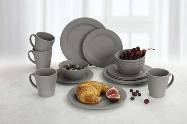 Actual product image Berger Kynne Tableware Set 16 pcs. grey (16 Piece)