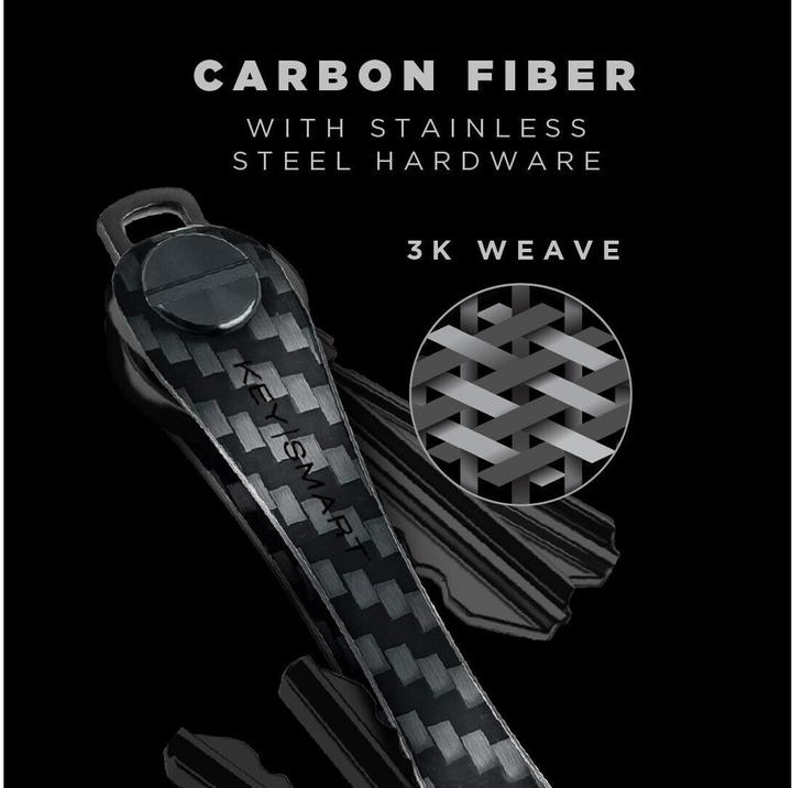 Actual product image Key Smart Keysmart Carbon Fibre 3k edition
