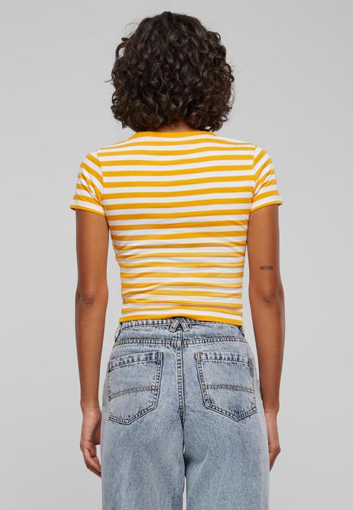 Produktbild Urban Classics Ladies Short Striped Tee - 142651 (4XL)