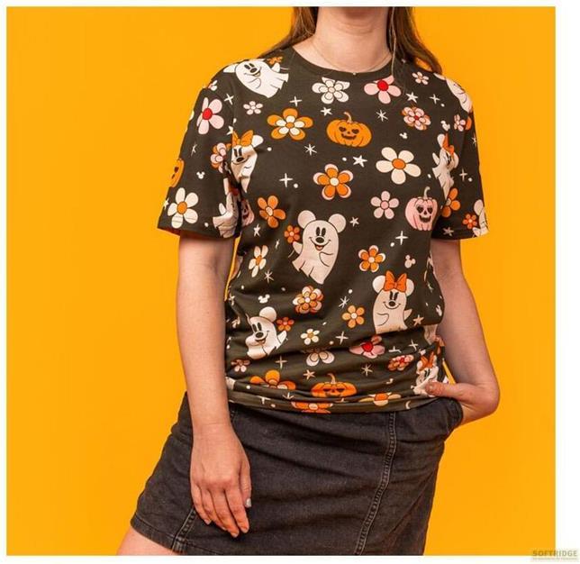Actual product image Loungefly Disney by Tee T-Shirt Unisex Mickey and Friends Halloween Size M (M)