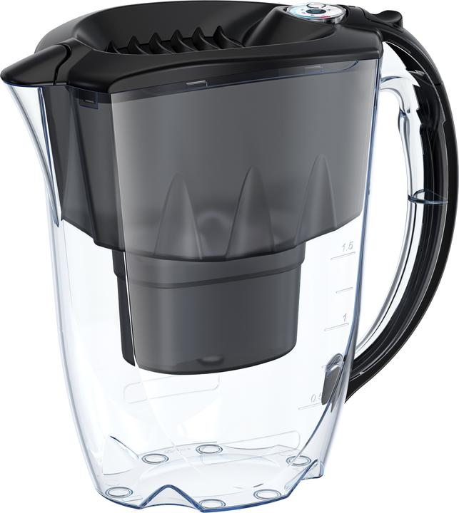 Aquaphor Filter jug Amethyst 2.8 l with timer + B25 Maxfor plus water filter cartridge, juodas (2.80 l)