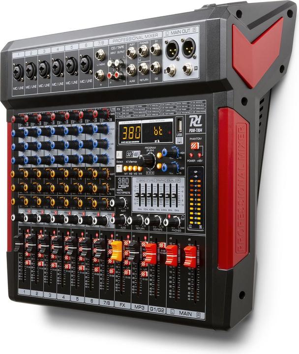 Immagine prodotto Power Dynamics PDM-T804 - Interfaccia audio a 8 canali con Bluetooth, DSP, mp3 e USB (Mixer da studio e live)
