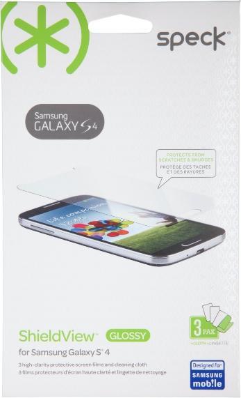 Actual product image speck Shieldview Glossy - Protective Film for Samsung Galaxy S4 (3-pack) universal (3 Piece, Samsung Galaxy S4)