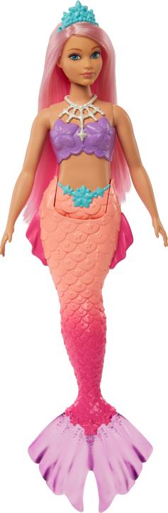 Actual product image Barbie Dreamtopia mermaid doll (curvy, pink hair), toys from 3 years old