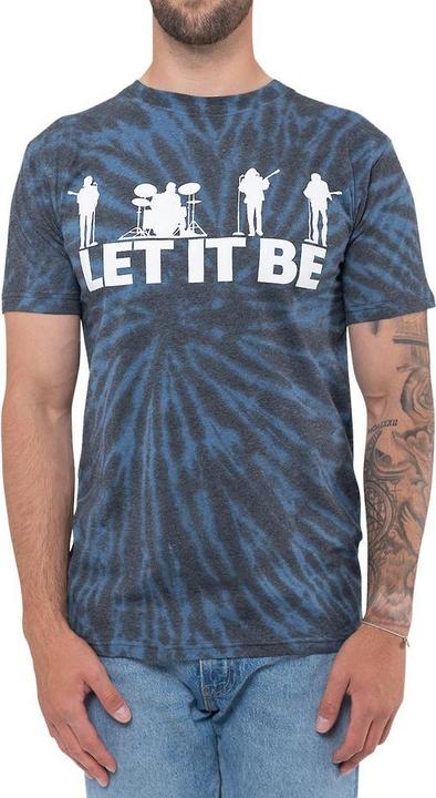 Produktbild The Beatles Erwachsene Let It Be Silhouette Tie Dye TShirt (M)