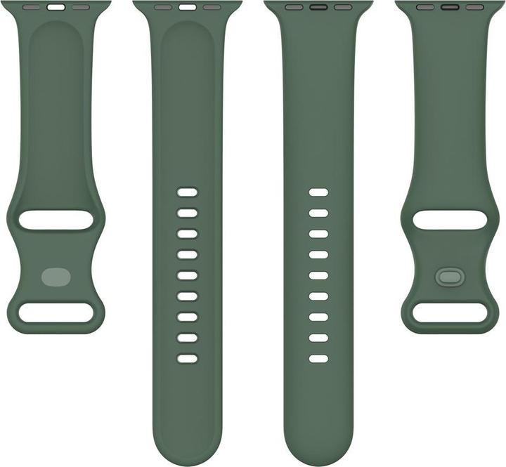 Produktbild König Design Sport Ersatz Armband für Apple Watch 1/2/3/4/5/6/SE 44 42 mm Large Silikon Grün
