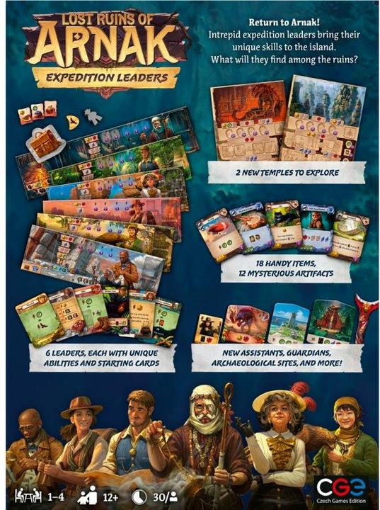 Actual product image Czech games edition CZ116 - Expedition Leaders - Board Game, for 1-4 Players, from 12 years (DE Expansion) (German)