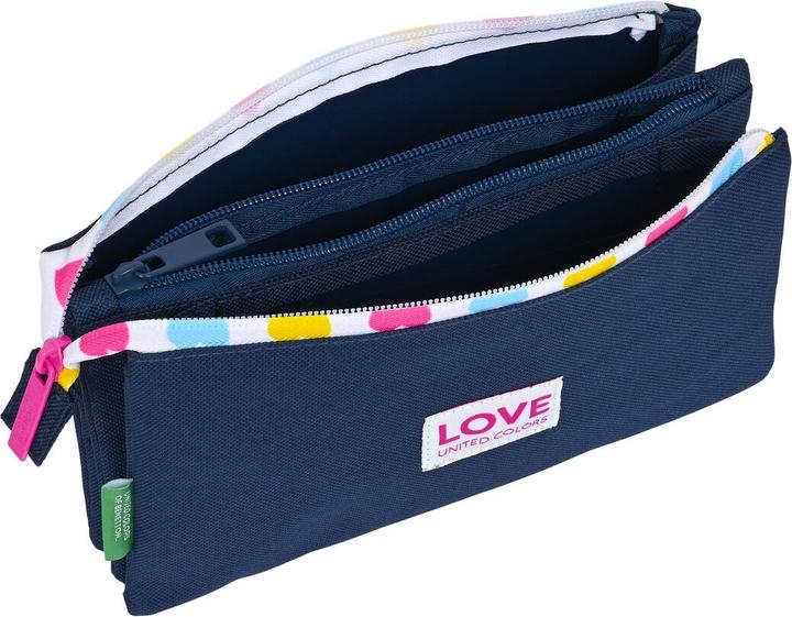 Image du produit Benetton Triple pochette multi-usages Love 22 x 3 x 12 cm