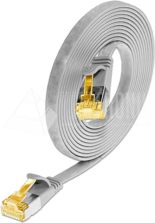 Image du produit Wirewin Slim Câble patch : U/FTP, 5.0m, gris (U/FTP, CAT6a, 5 m)