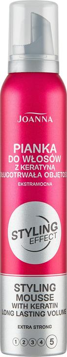 Actual product image Joanna Styling Effect Styling Mousse Piano Modelling For Hair Extra Strong 150Ml (150 ml, Foaming agent)