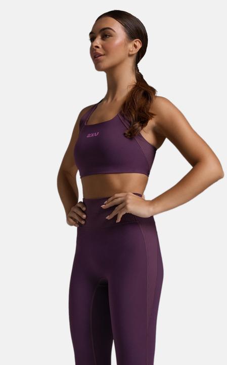 Actual product image 2XU Robbed Longline Low Impact Bra (L)