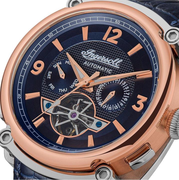 Actual product image Ingersoll 1892 Ingersoll I01101B The Michigan Automatic 45mm 5ATM (Analogue wristwatch, 42 mm)