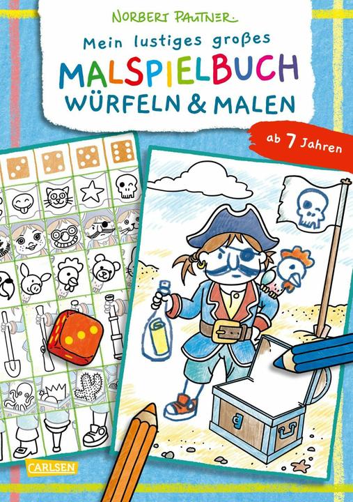 Mein lustiges grosses Malspielbuch: Würfeln & Malen (ab 7 Jahren)