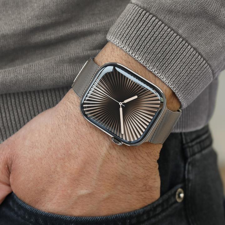 Image du produit Vonmählen Milanesearmband 2 für Apple Watch 42/44/45/49mm Desert Sand (Acier inoxydable)