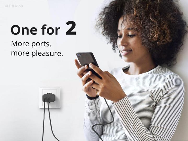Actual product image Conceptronic Charger 2Port 20W,1xUSB-C,1xUSB-A Desk PD bw (20 W)