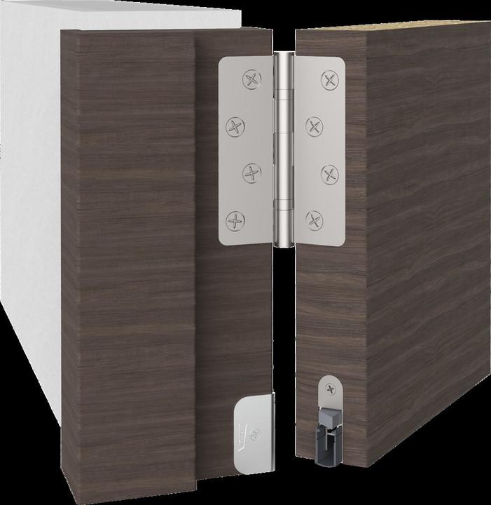Produktbild Athmer Türdichtung Schall-Ex® DUO L-15 WS 1-382 2-seitig Länge 1083 mm Aluminium silberfarben eloxiert H...