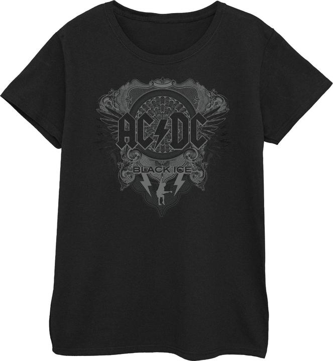 AC/DC Schwarzes Ice Cotton TShirt