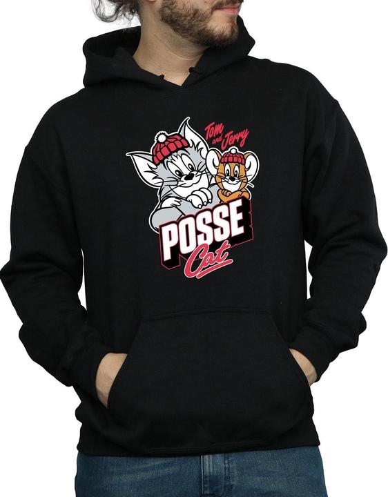 Immagine prodotto Tom & Jerry Posse Cat Felpa con Cappuccio Uomo (3XL)