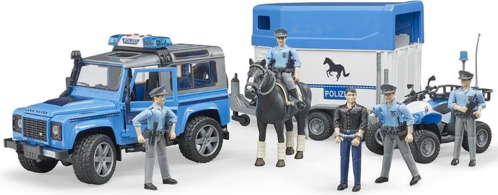 Actual product image Bruder Land Rover Defender police vehicle