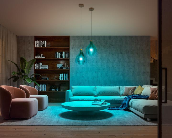 Immagine prodotto Philips Hue White & Color Ambiance BT (E27, 9 W, 1100 lm, 2 x, F)