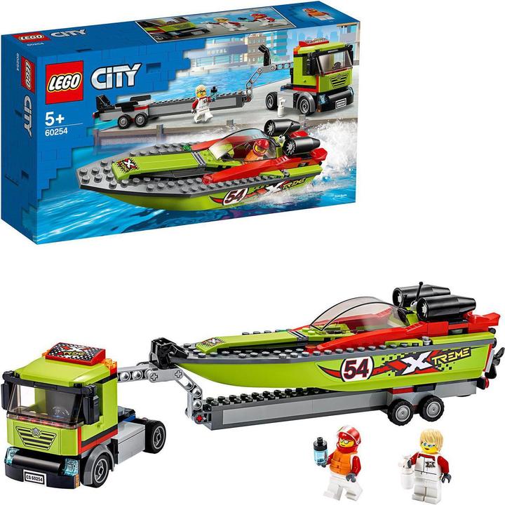 Produktbild LEGO Rennboot-Transporter (60254, LEGO City)