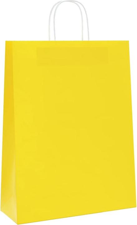 Image du produit VidaXL Sacs en papier kraft 50 pcs. avec anse jaune 32x12x42 cm Sac en papier (Pochette cadeau, 50 x)