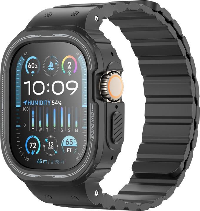 Actual product image Dux Ducis OA Strap Apple Watch 38mm/40mm/41mm - Black (38 mm, 40 mm, 41 mm, Silicone (liquid))