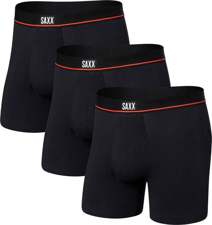 SAXX Non-Stop Stretch Cotton Boxer Brief (L, 3er Pack)