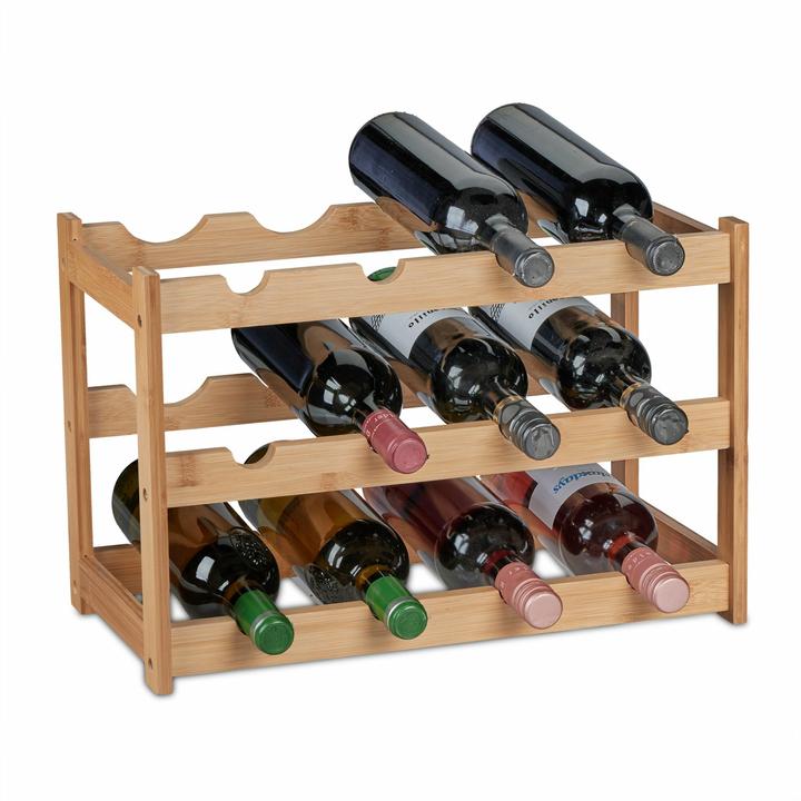 Produktbild Relaxdays Weinregal (45 x 23.5 x 30 cm, 12 Fl.)