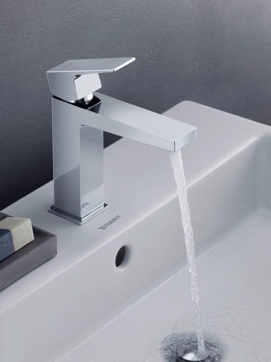 Produktbild Duravit Manhattan Einhebel-Waschtischmischer, Ausladung 129 mm, mit Ablaufgarnitur, MH1020001