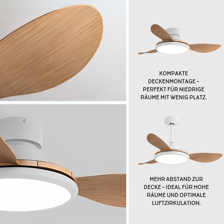 Produktbild Hermex Ventilator mit LED-Beleuchtung Deckenventilator Deckengebläse