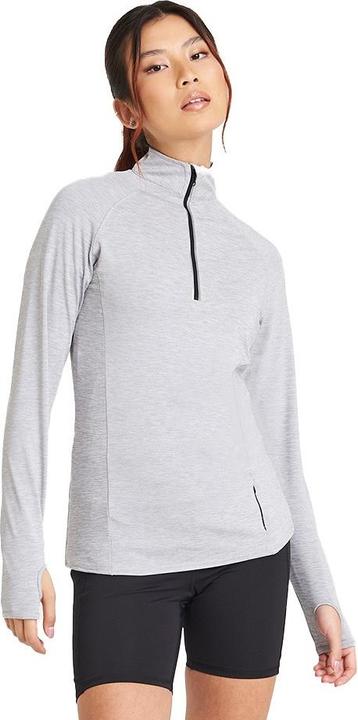 Actual product image Awdis Womens/Ladies Cool-Flex Half Zip Long-Sleeved Base Layer Top