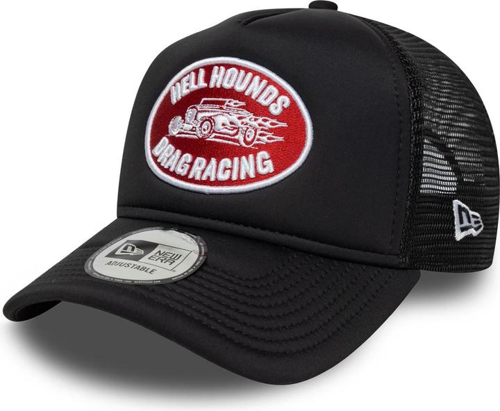 New Era A-Frame Mesh Trucker Cap - Hellhounds Drag Racing (One Size)