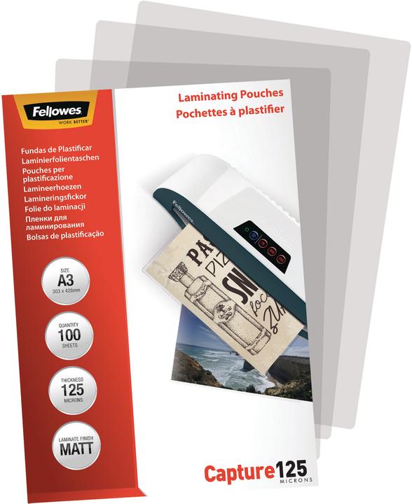 Actual product image Fellowes Laminating foils (A3, 100 Piece, 125 µm)