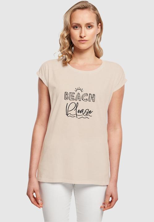 Actual product image Merchcode Ladies Beach Please Extended Shoulder Tee - 112615 (M)