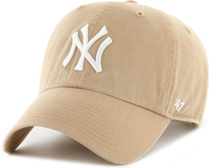 47 Brand Strapback Cap - CLEAN UP New York Yankees khaki