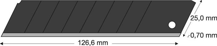 Produktbild Magni Abbrechklinge black 25mm Pack a 10 Stück LUTZ BLADES