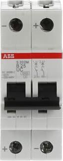 Actual product image ABB LS S202M-B25UC Circuit breakerÂ B-Char., 10kA, 25A, 2P