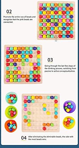 Produktbild Activity Board Holzspielzeug Brettspiele Kinder, Spielzeug, Clip Perlen Spiel Puzzle Board, Regenbogen Ball