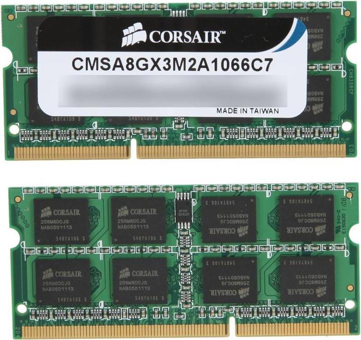 Produktbild Corsair Mac Memory (2 x 4GB, 1066 MHz, DDR3-RAM, SO-DIMM)