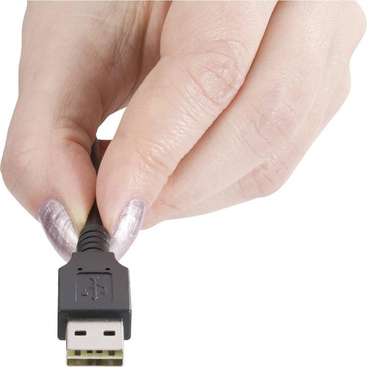Produktbild Renkforce USB 2 A/Mini-B Anschlusskabel 1.8 m mit Wende-Stecker - Kabel nie wieder falsch herum einstecken (1.80 m, USB 2.0)