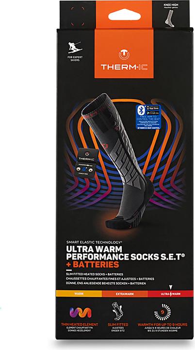 Immagine prodotto Therm-ic Calze Ultra Calde Performance S.E.T. SPack 1400 BT (taglia: 45.0 - 47.0, grigio/or (45 - 47)