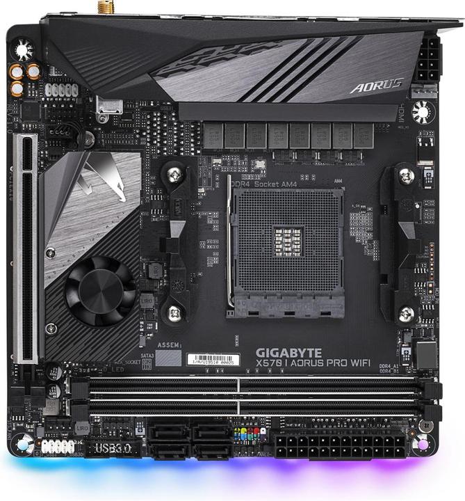 Immagine prodotto Gigabyte X570 I Aorus Pro WIFI (AM4, AMD X570, Mini-ITX)