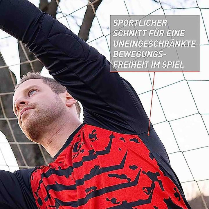Image du produit Catch & Keep Maillot de gardien de but Protection Gr. XXL Rouge-Noir Maillot de gardien de but de football Haut (XXL)