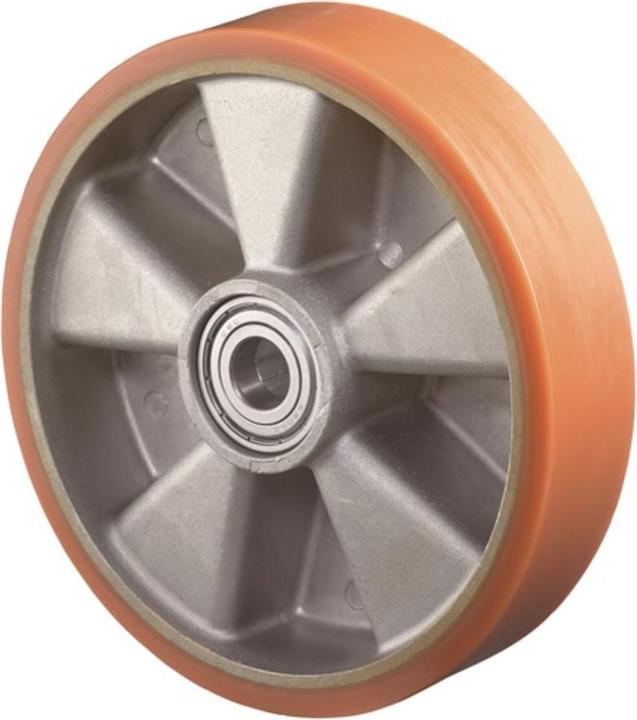 Actual product image BS Rollen Spare wheel Wheel Ø 100 mm Load capacity 200 kg Cast polyurethane Axle Ø 20 mm Hub length 40 mm