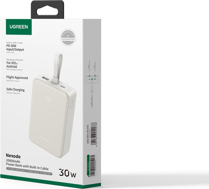 Actual product image Ugreen NEXODE - Power Bank (20000 mAh, 30 W, 30 Wh)