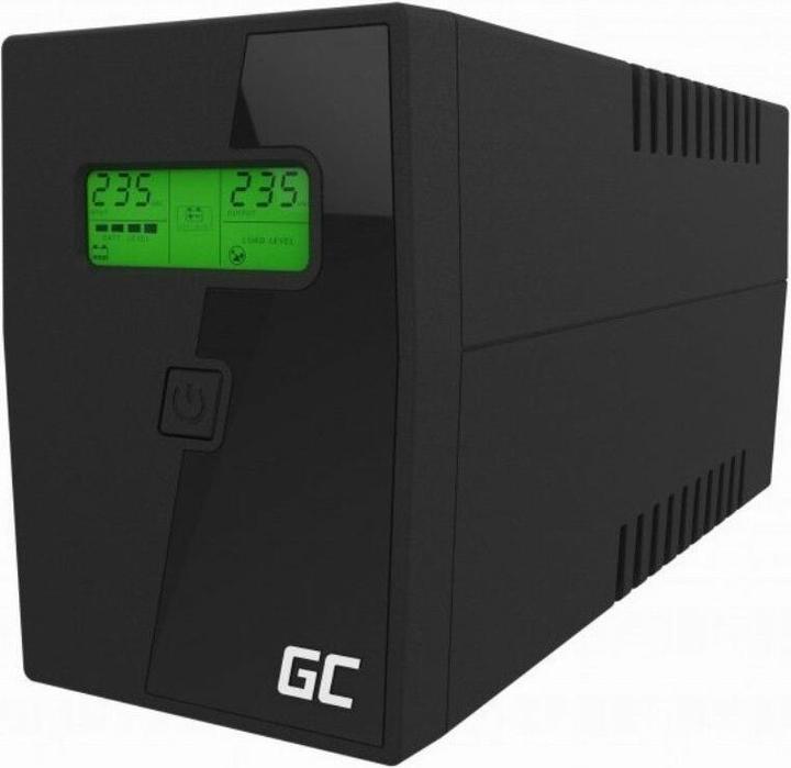 Produktbild GreenCell 600VA 360WÜberspannungsschutz 230V Black (600 VA, 360 W, Line-Interaktiv USV)