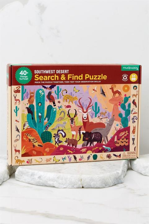 Produktbild Mudpuppy Search & Find Puzzle, Wüste (64 Teile)