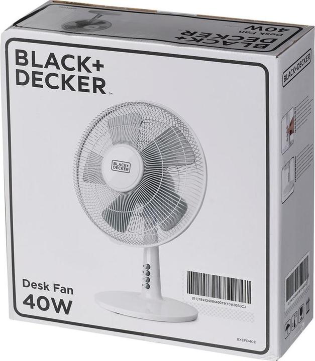 Image du produit Black & Decker Black+Decker Ventilateur de tour BXTFA45E, 40, plastique, blanc (57 dB)