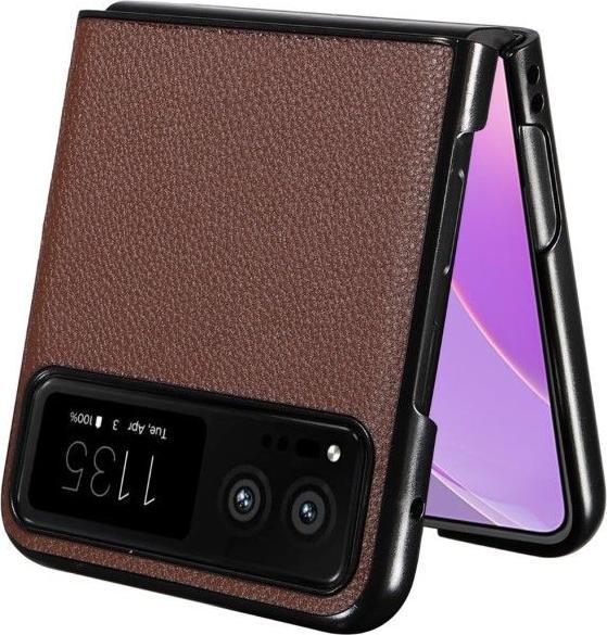 Actual product image MU Classic Litchi Leather Bookcover Series (Motorola Razr 40)